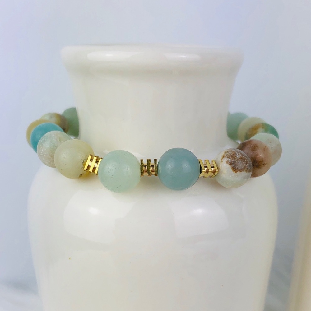 GEMSTONE | Amazonite Beaded Bracelet